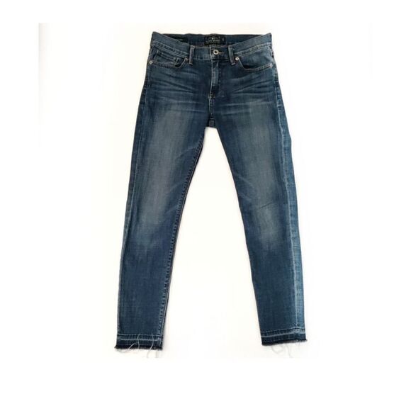 LUCKY BRAND BROOKE CAPRI RELEASED HEM SKINNY JEANS SZ 2/26 - Picture 2 of 7